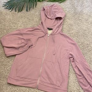 Banana Republic Petite Zip Up Sweatshirt
